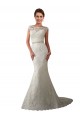 Vendeurs de Ivoire Sirène Illusion Tulle Dentelle Robes de mariée