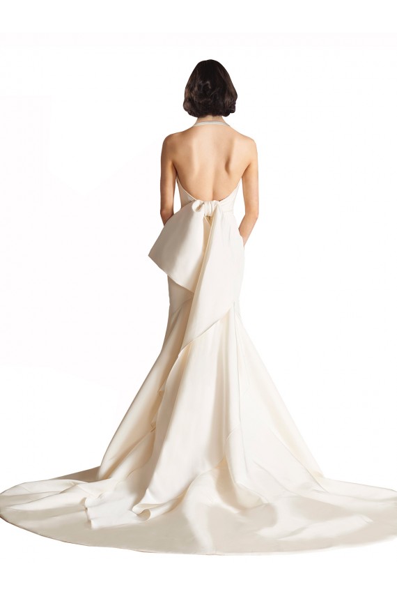 Vendeurs de Ivoire Sirène Licou Satiné Plage Robes de mariée