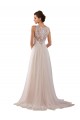 Vendeurs de Ivoire Trapèze Col Haut Tulle Dentelle Boho Robes de mariée