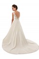 Vendeurs de Ivoire Trapèze Illusion Dentelle Robes de mariée