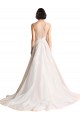 Vendeurs de Ivoire Trapèze Illusion Tulle Robes de mariée