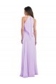 Vendeurs de Lilas Trapèze Licou Mousseline Longue Robes demoiselle d'honneur