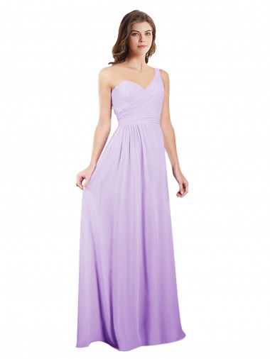 Vendeurs de Lilas Trapèze Mousseline Longue Robes demoiselle d'honneur