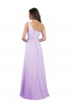 Vendeurs de Lilas Trapèze Mousseline Longue Robes demoiselle d'honneur