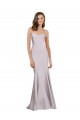 Vendeurs de Lilas arctique Sirène Sans bretelle Crêpe Stretch Longue Robes demoiselle d'honneur / Robes de bal