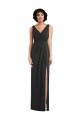 Vendeurs de Noir Fourreau Col V Spandex Longue Formelles Robes demoiselle d'honneur / Robes de soirée / Robes de bal