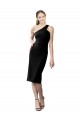 Vendeurs de Noir Fourreau Crêpe Stretch Courte Robes demoiselle d'honneur / Robes de soirée / Robes de cocktail