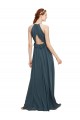 Vendeurs de Noir Fourreau Licou Mousseline Longue Robes demoiselle d'honneur