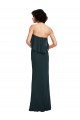 Vendeurs de Noir Fourreau Sans bretelle Mousseline Longue Robes demoiselle d'honneur