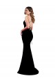 Vendeurs de Noir Sirène Col Haut Crêpe Stretch Longue Formelles Robes demoiselle d'honneur / Robes de soirée / Robes de bal