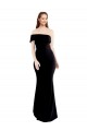 Vendeurs de Noir Sirène Crêpe Stretch Longue Formelles Robes demoiselle d'honneur / Robes de soirée / Robes de bal