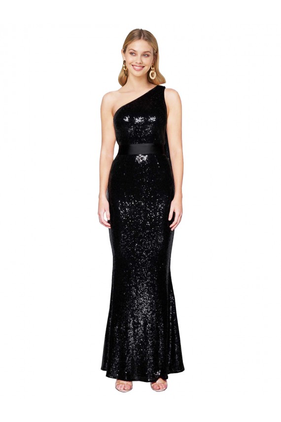 Vendeurs de Noir Sirène Paillette Longue Formelles Robes demoiselle d'honneur / Robes de soirée / Robes de bal