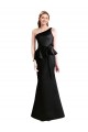 Vendeurs de Noir Sirène Satiné Longue Robes demoiselle d'honneur