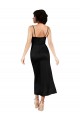 Vendeurs de Noir Trapèze Bretelles spaghetti Satiné Soyeux Courte Robes demoiselle d'honneur / Robes de soirée / Robes de cocktail