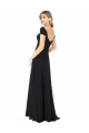 Vendeurs de Noir Trapèze Mousseline Longue Robes demoiselle d'honneur