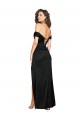 Vendeurs de Noir Trapèze Satiné Soyeux Longue Formelles Robes demoiselle d'honneur / Robes de soirée / Robes de bal