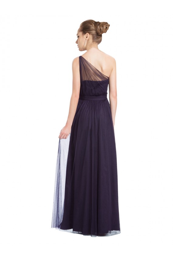 Vendeurs de Noir Trapèze Tulle Longue Robes demoiselle d'honneur