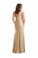 Vendeurs de Or doux Sirène Satiné Soyeux Longue Formelles Robes demoiselle d'honneur / Robes de soirée / Robes de bal