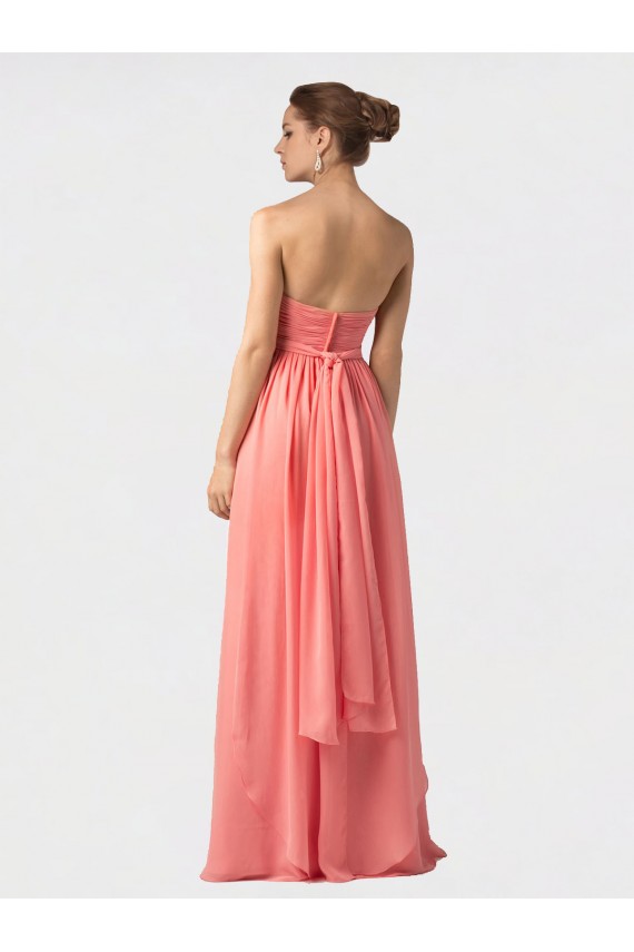 Vendeurs de Pastèque Trapèze Licou Mousseline Longue Robes demoiselle d'honneur
