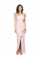 Vendeurs de Rose Fourreau Sans bretelle Crêpe Stretch Longue Formelles Robes demoiselle d'honneur / Robes de soirée / Robes de bal