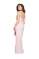 Vendeurs de Rose Fourreau Sans bretelle Crêpe Stretch Longue Formelles Robes demoiselle d'honneur / Robes de soirée / Robes de bal