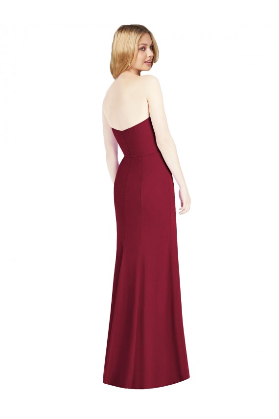 Vendeurs de Rose du Désert Trompette Sans bretelle Mousseline Longue Robes demoiselle d'honneur