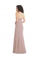 Vendeurs de Rose poussiéreux Sirène Sans bretelle Crêpe Stretch Longue Formelles Robes demoiselle d'honneur / Robes de soirée / Robes de bal