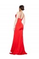 Vendeurs de Rouge Fourreau Sans bretelle Satiné Stretch Longue Formelles Robes demoiselle d'honneur / Robes de soirée / Robes de bal