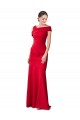 Vendeurs de Rouge Sirène Crêpe Stretch Longue Formelles Robes demoiselle d'honneur / Robes de soirée / Robes de bal