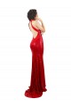 Vendeurs de Rouge Sirène Licou Col Haut Paillette Longue Formelles Robes demoiselle d'honneur / Robes de soirée / Robes de bal