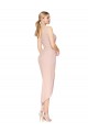 Vendeurs de Sirène Bretelles spaghetti Crêpe Stretch Courte Asymétrique Robes demoiselle d'honneur / Robes de soirée / Robes de cocktail