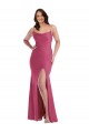 Vendeurs de Sirène Bretelles spaghetti Satiné Soyeux Longue Formelles Robes demoiselle d'honneur / Robes de soirée / Robes de bal
