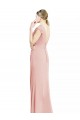 Vendeurs de Sirène Col Bateau Col Haut Mousseline Longue Robes demoiselle d'honneur