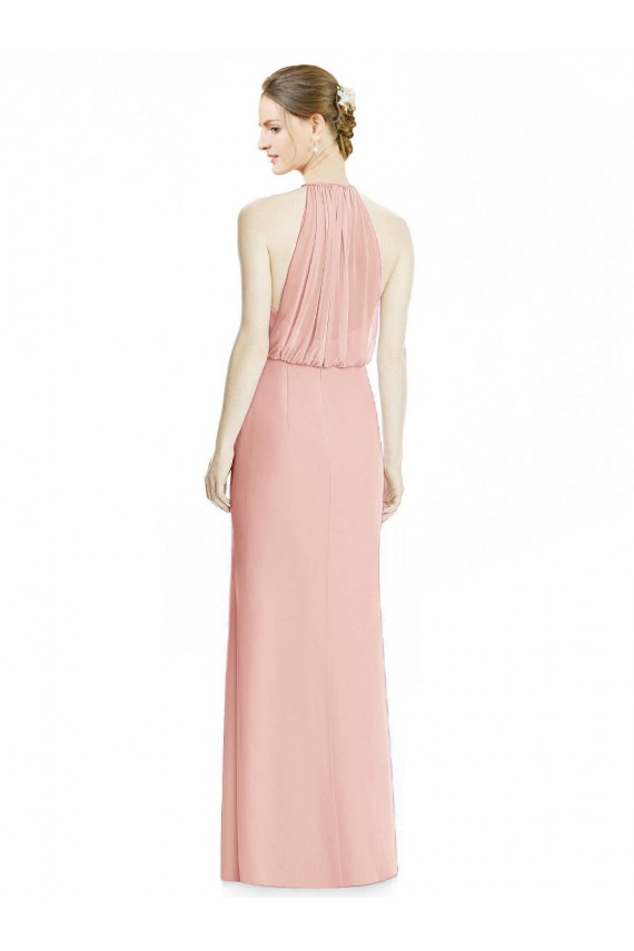 Vendeurs de Sirène Licou Mousseline Longue Robes demoiselle d'honneur