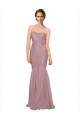 Vendeurs de Sirène Sans bretelle Tulle Longue Robes demoiselle d'honneur
