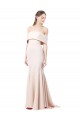 Vendeurs de Sirène Épaule Dénudée Col Haut Crêpe Stretch Longue Formelles Robes demoiselle d'honneur / Robes de soirée / Robes de bal