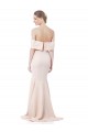 Vendeurs de Sirène Épaule Dénudée Col Haut Crêpe Stretch Longue Formelles Robes demoiselle d'honneur / Robes de soirée / Robes de bal