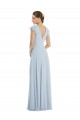Vendeurs de Trapèze Bateau Mousseline Longue Formelles Robes demoiselle d'honneur / Robes de soirée