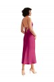 Vendeurs de Trapèze Col V midi Satiné Stretch Courte Robes demoiselle d'honneur / Robes de soirée / Robes de cocktail