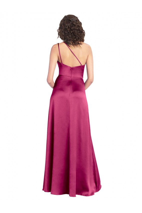 Vendeurs de Trapèze Satiné Stretch Longue Formelles Robes demoiselle d'honneur / Robes de soirée / Robes de bal