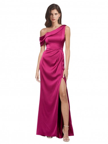 Vendeurs de Trapèze Satiné Stretch Longue Formelles Robes demoiselle d'honneur / Robes de soirée / Robes de bal