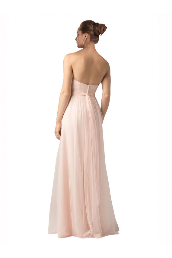 Vendeurs de Trapèze Tulle Longue Robes demoiselle d'honneur