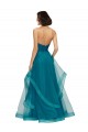 Vendeurs de Turquoise Trapèze Sans bretelle Tulle Longue Robes demoiselle d'honneur