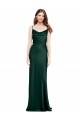 Vendeurs de Vert Chasseur Fourreau Satiné Stretch Longue Formelles Robes demoiselle d'honneur / Robes de soirée / Robes de bal