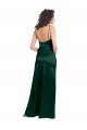 Vendeurs de Vert Chasseur Trapèze Scoop Satiné Stretch Longue Formelles Robes demoiselle d'honneur / Robes de soirée / Robes de bal