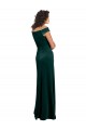 Vendeurs de Vert foncé Trapèze Col Carré Velours Stretch Longue Formelles Robes demoiselle d'honneur / Robes de soirée / Robes de bal