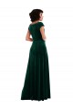 Vendeurs de Vert foncé Trapèze Velours Stretch Longue Robes demoiselle d'honneur / Robes de bal