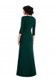 Vendeurs de Vert foncé Trompette Col V Spandex Longue Formelles Robes demoiselle d'honneur / Robes de soirée / Robes de bal