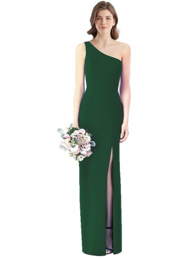 Vendeurs de Vert foncé Trompette Mousseline Longue Robes demoiselle d'honneur