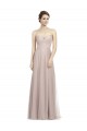Vendeurs de Vintage Rose Trapèze Tulle Longue Robes demoiselle d'honneur